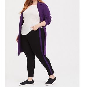 Torrid purple long cardigan